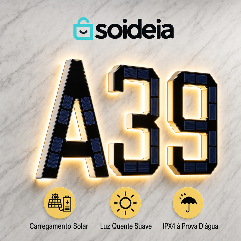 SoLedsolar™ Números residênciais solares Compre 2 ou mais ganha 20% de desconto!