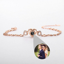 Pulseira de foto círculo personalizada