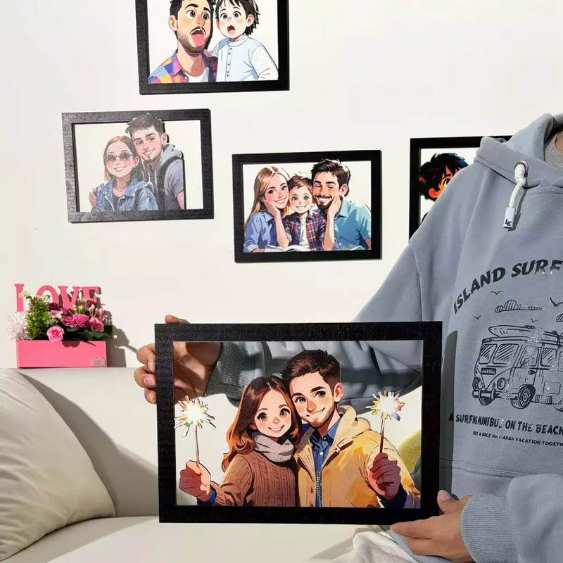 Retrato Personalizado 3D em desenho animado