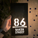 Placa Residencial com Luz Solar