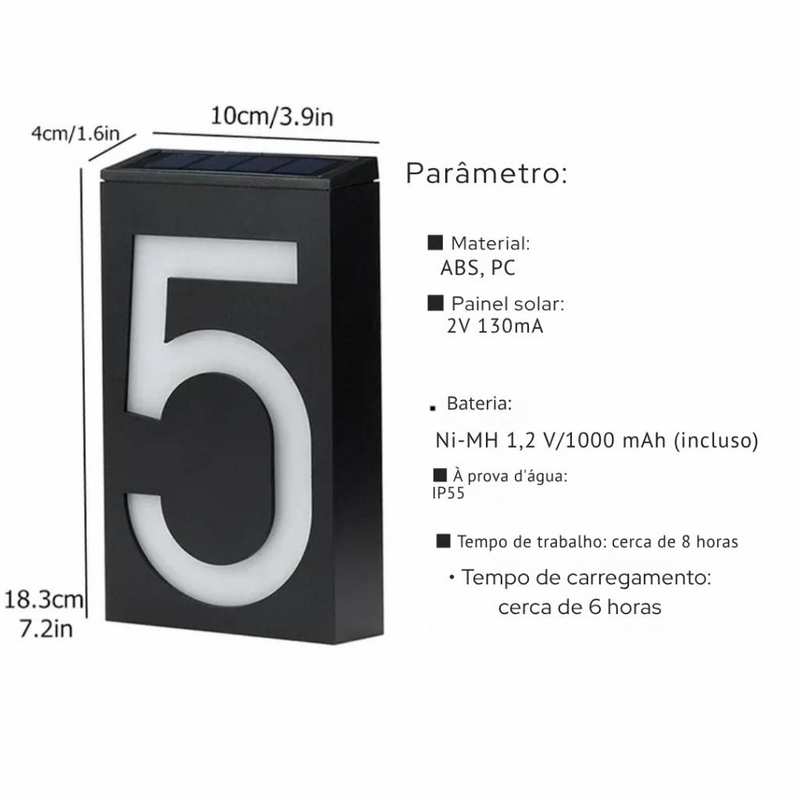 NumberLed™ Seu número de dia e de noite