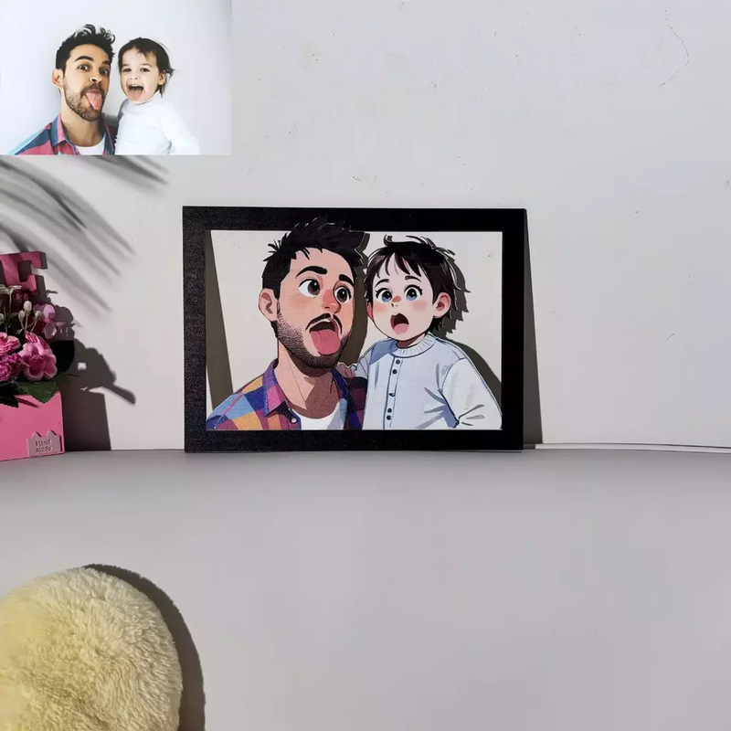 Retrato Personalizado 3D em desenho animado