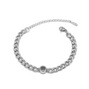 Pulseira de foto círculo personalizada