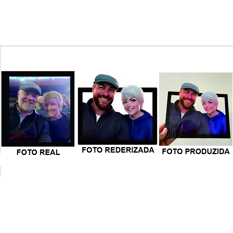 Retrato Personalizado 3D em desenho animado